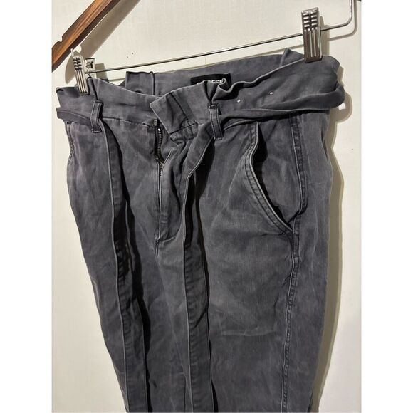 Express Women's Size 4R Regular High Rise Stretch Charcoal Grey Mom Pants - Picture 2 of 6